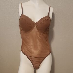 Elegant Brown Bodysuit